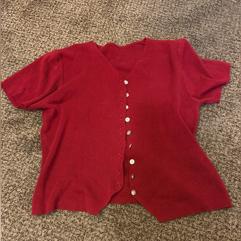 Vintage Red Sweater! Size S/M